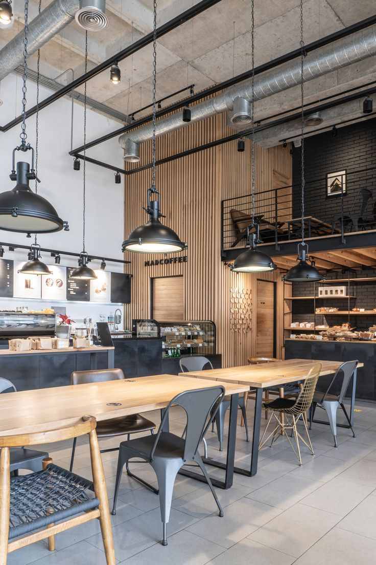 Cafenea industrială în centru